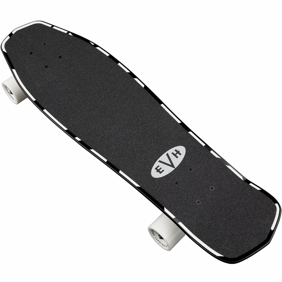 Accessories EVH | Evh Black And White Striped Skateboard