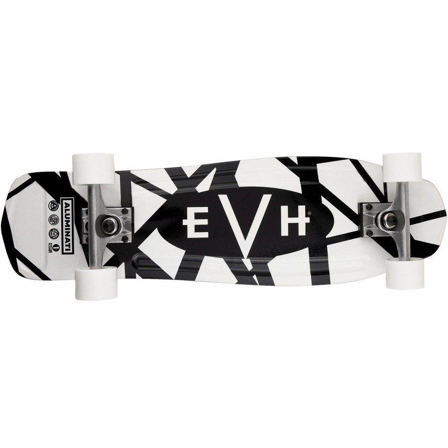 Accessories EVH | Evh Black And White Striped Skateboard