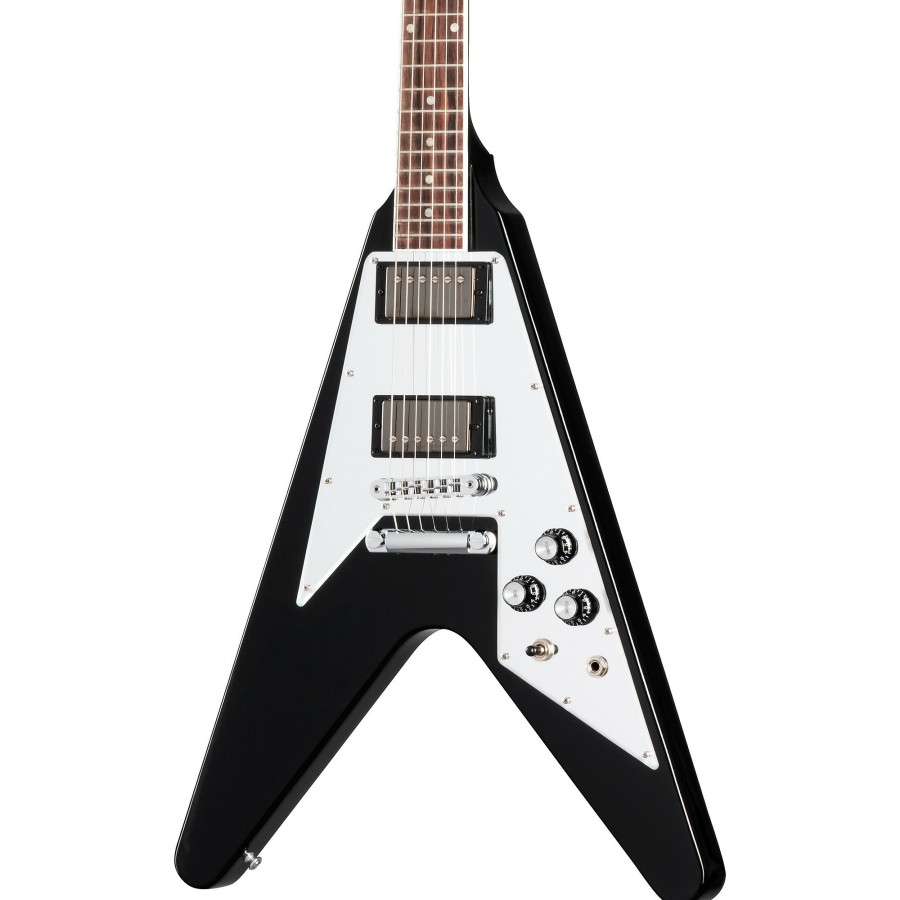 Guitars Gibson Solid Body | Gibson '70S Flying V Mirror Limited-Edition Electric Guitar Ebony