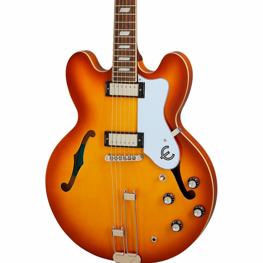 Guitars Epiphone Hollow & Semi-Hollow Body | Epiphone Riviera Semi-Hollow Electric Guitar Royal Tan