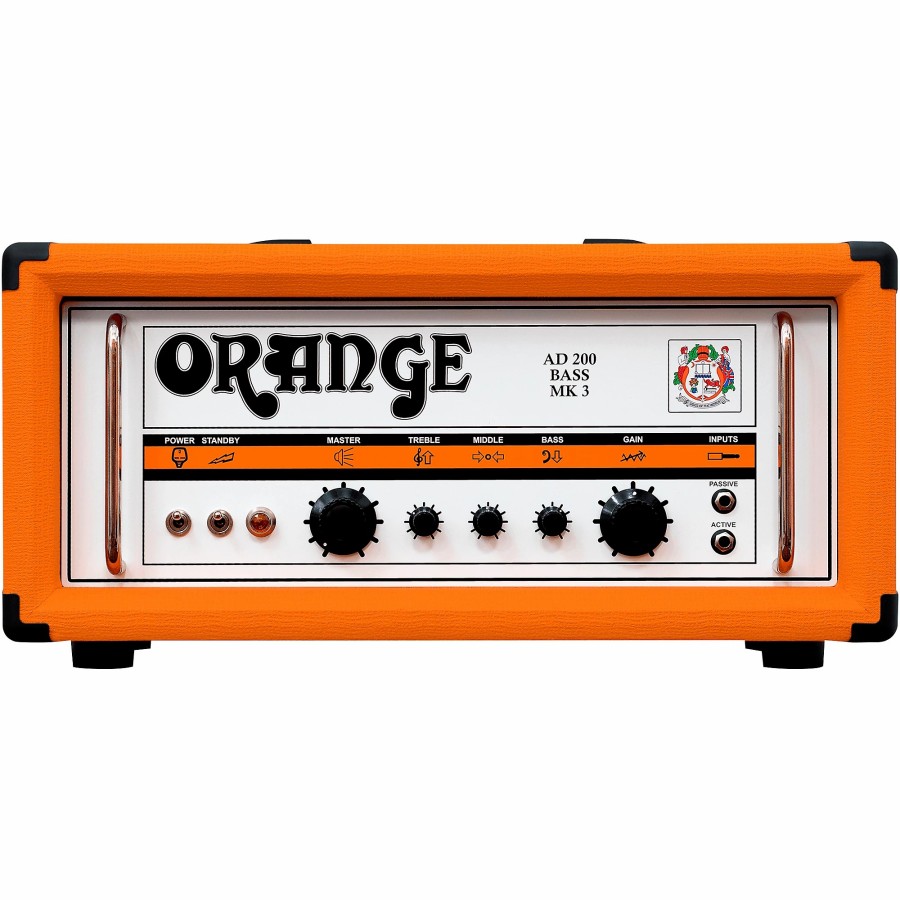 Basses Orange Amplifiers Bass Amps | Orange Amplifiers Ad Series Ad200B 200W Tube Bass Amp Head Orange