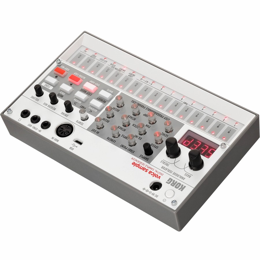 Drums KORG Drum Machines | Korg Volca Sample 2 Digital Sample Sequencer White