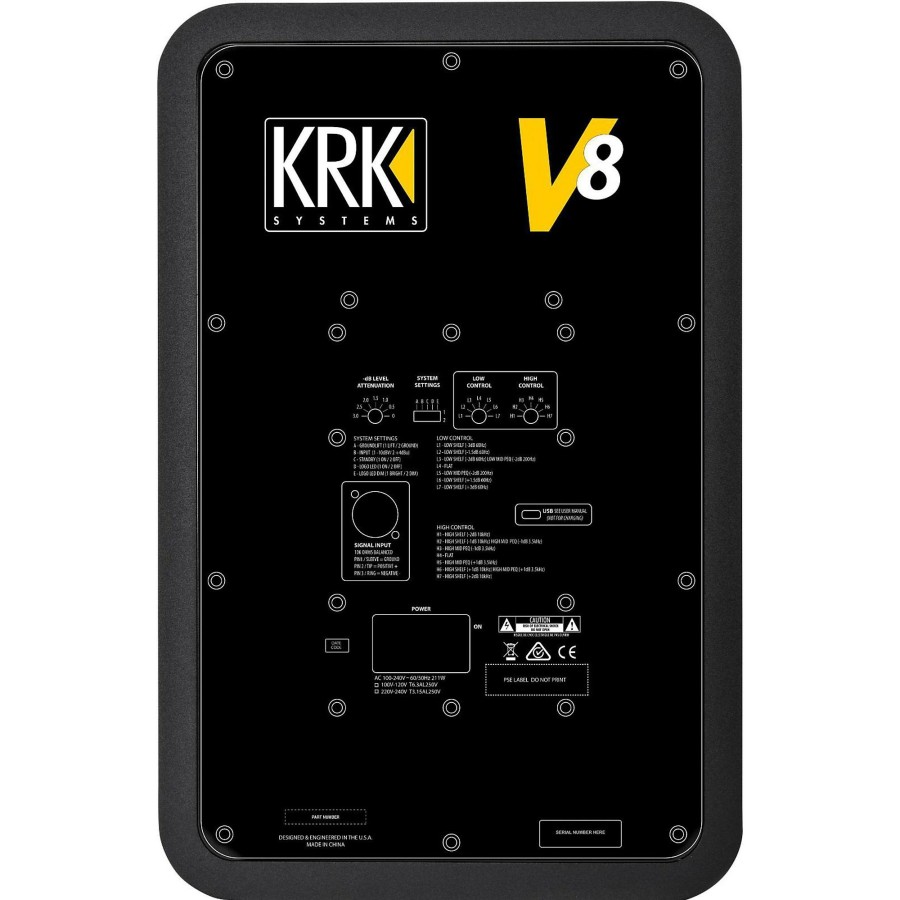 Recording KRK | Krk V8 8" Powered Studio Monitor (Each)