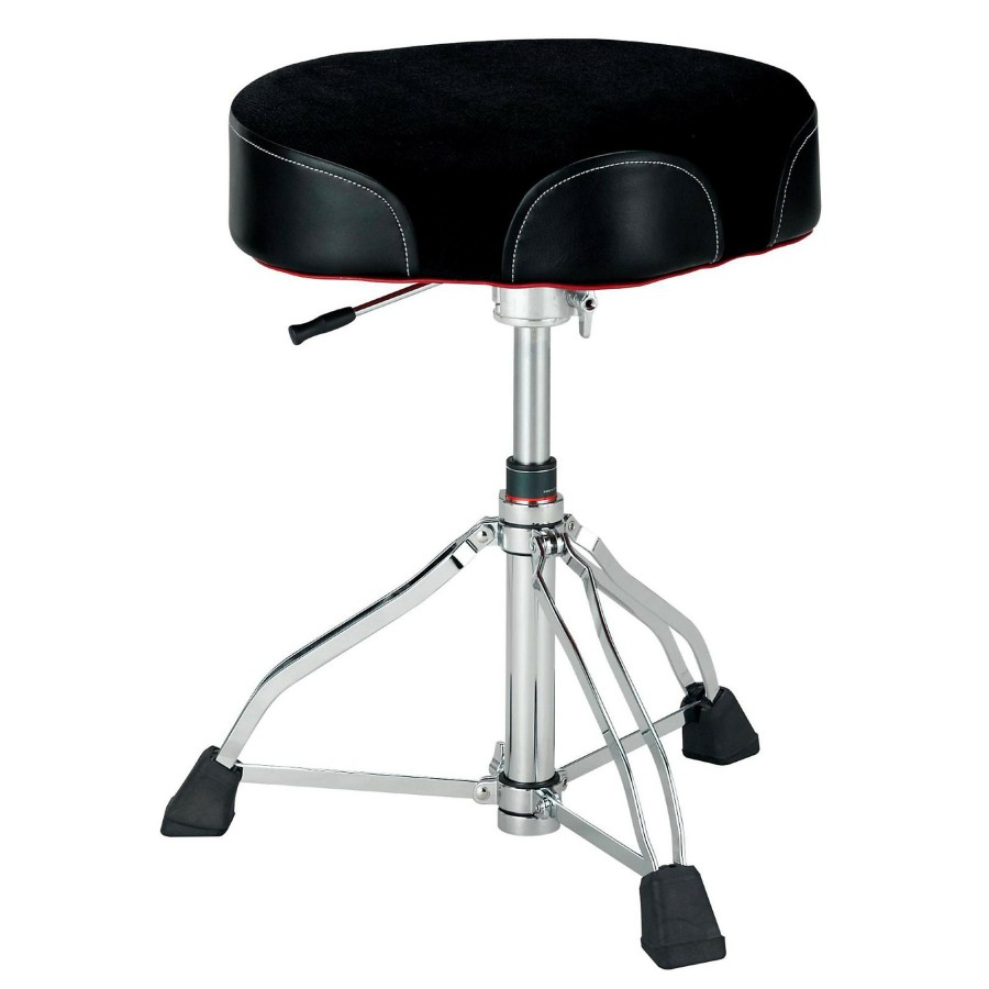 Drums TAMA | Tama 1St Chair Ergo-Rider Drum Throne Hydraulix Cloth Top Black