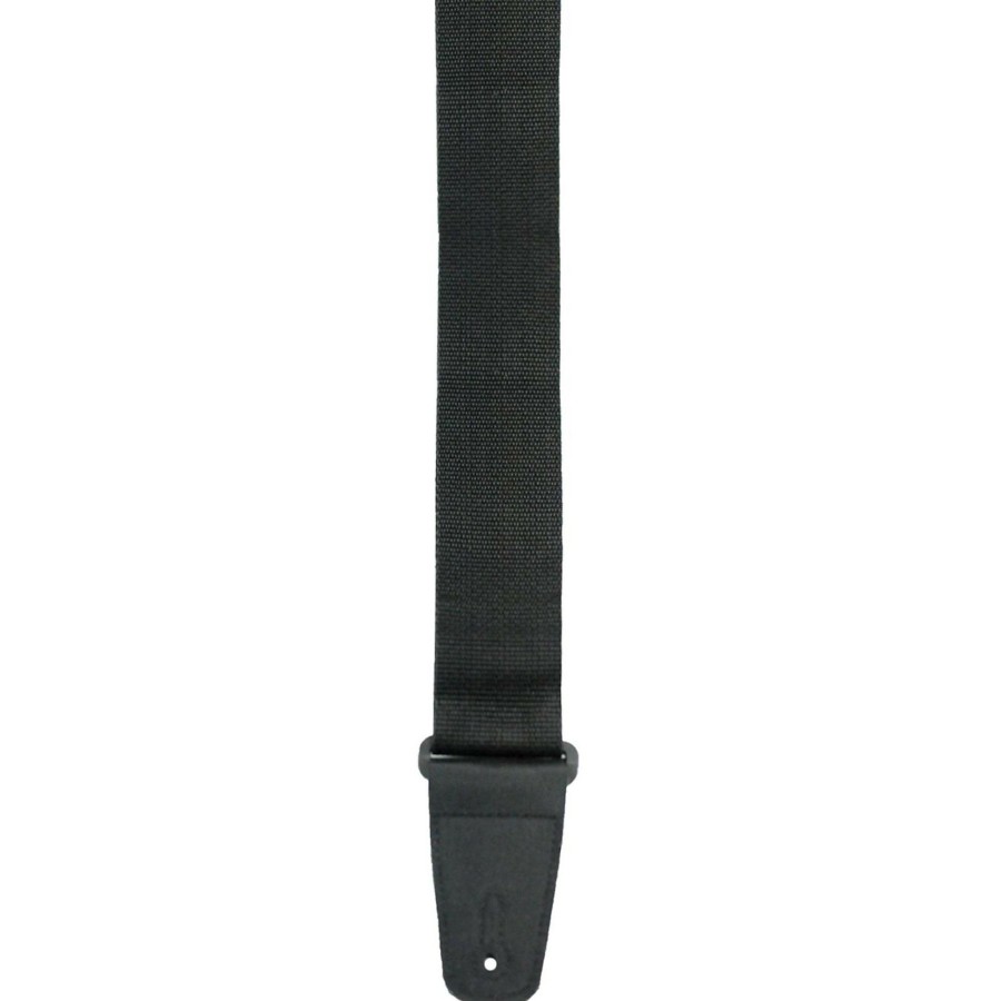 Basses Perri's Fretted Instrument Accessories & Parts | Perri'S 2" Nylon Guitar Strap Black