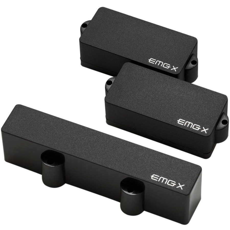 Basses EMG Bass Pickups | Emg Pj-X Active Bass Pickup Set Black