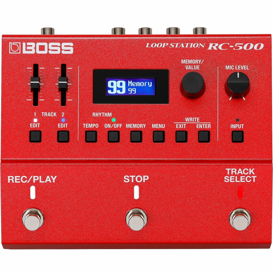 Guitars BOSS Effects | Boss Rc-500 Loop Station Effects Pedal Red