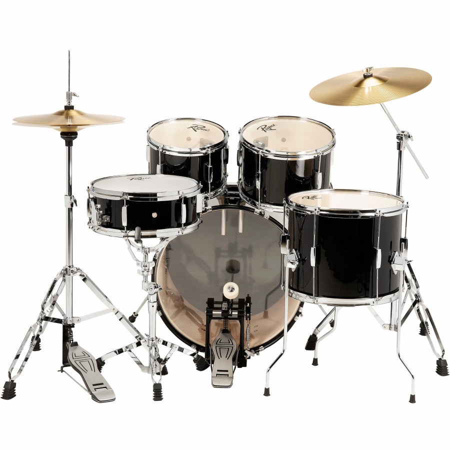 Drums Rogue Drum Sets | Rogue Rgd0520 5-Piece Complete Drum Set Black