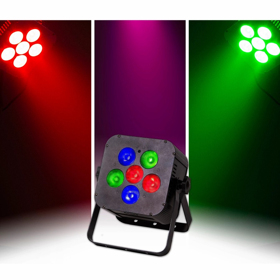 Lighting ColorKey | Colorkey Mobilepar Hex 6 Rgbaw+Uv Led Wireless Par Light, Black Black