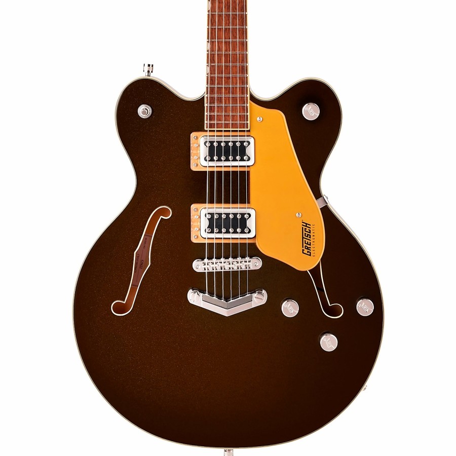 Guitars Gretsch Guitars Hollow & Semi-Hollow Body | Gretsch Guitars G5622 Electromatic Center Block Double-Cut With V-Stoptail Black Gold