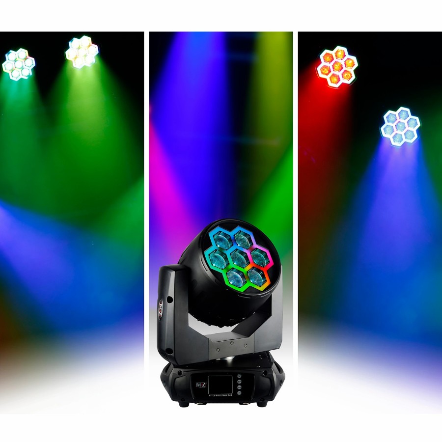 Lighting JMAZ Lighting | Jmaz Lighting Pixl Tron 740Z Led Wash Moving Head With 40W Leds And Tron Effect Ring