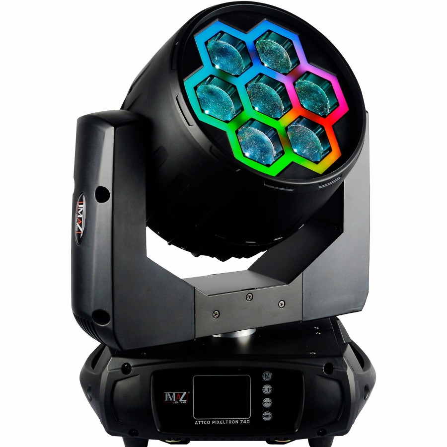 Lighting JMAZ Lighting | Jmaz Lighting Pixl Tron 740Z Led Wash Moving Head With 40W Leds And Tron Effect Ring