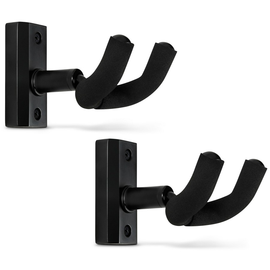 Guitars Proline Wall Hangers | Proline Solid Wood Guitar Hanger - Black, 2-Pack