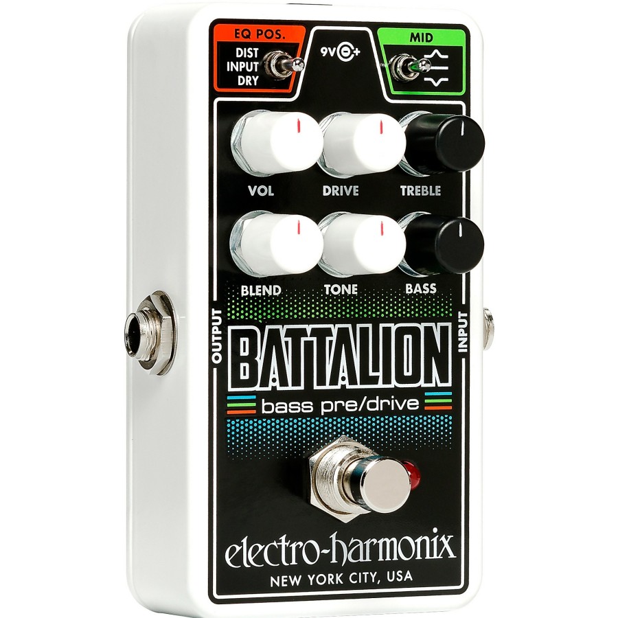 Basses Electro-Harmonix Bass Effects | Electro-Harmonix Nano Battalion Bass Preamp & Overdrive Effects Pedal