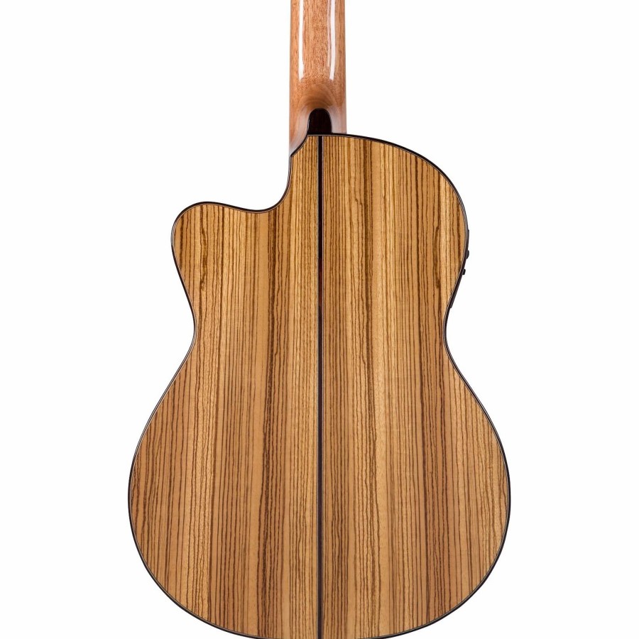 Guitars Lucero | Lucero Lc235Sce Acoustic-Electric Exotic Wood Classical Guitar Natural