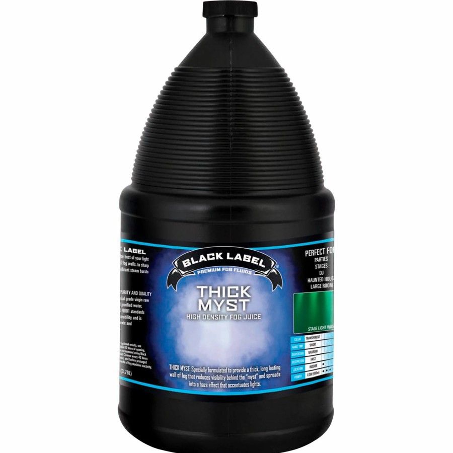 Lighting Black Label | Black Label Thick Myst High Density Fog Juice - 1 Gallon