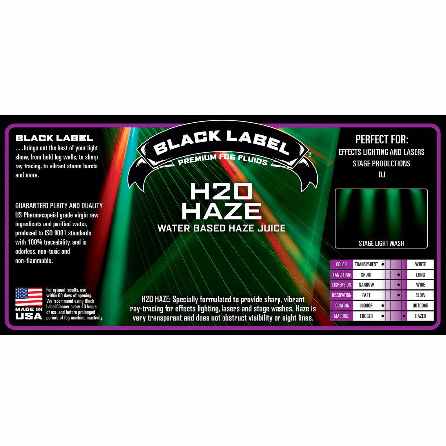 Lighting Black Label | Black Label Thick Myst High Density Fog Juice - 1 Gallon