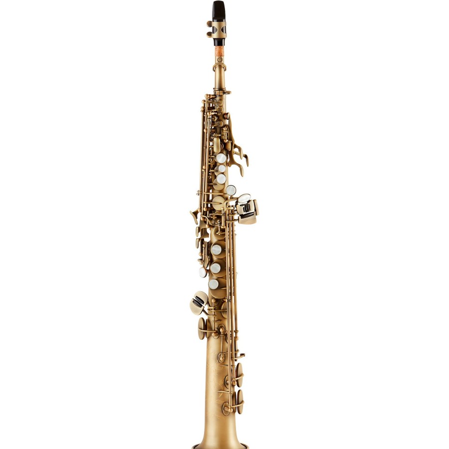 Band & Orchestra Allora | Allora Asps-550 Paris Series Straight Soprano Sax Antique Matte Antique Matte Keys