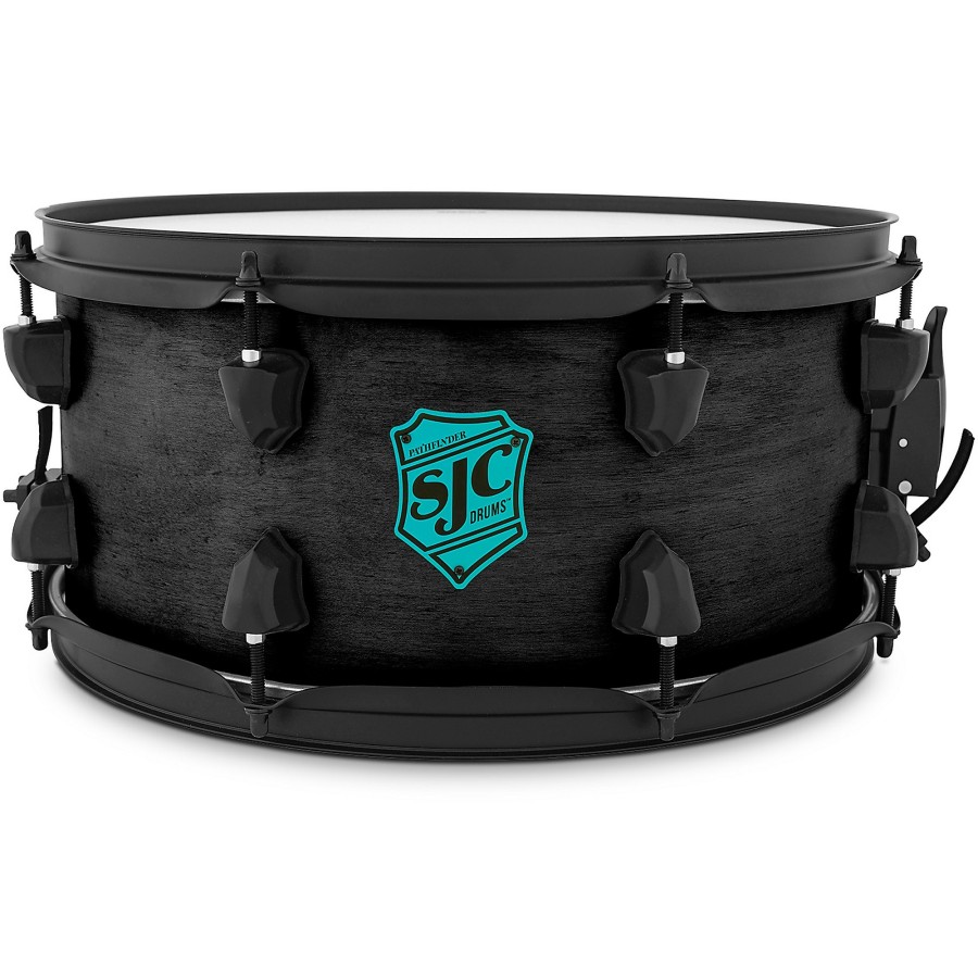 Drums SJC Drums Snare Drums | Sjc Drums Pathfinder Snare Drum 14 X 6.5 In. Midnight Black Satin