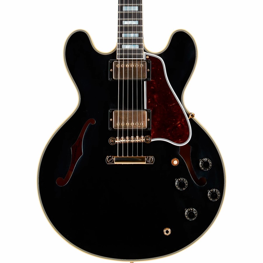 Guitars Gibson Custom Hollow & Semi-Hollow Body | Gibson Custom 1959 Es-355 Reissue Stop Bar Vos Semi-Hollow Electric Guitar Ebony