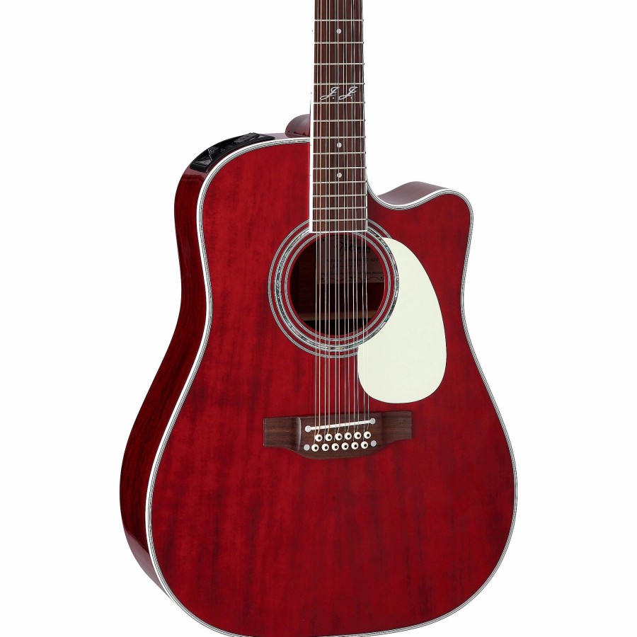 Guitars Takamine 12-String | Takamine Jj325Src12 John Jorgenson Signature 12-String Acoustic-Electric Guitar Gloss Red Stain