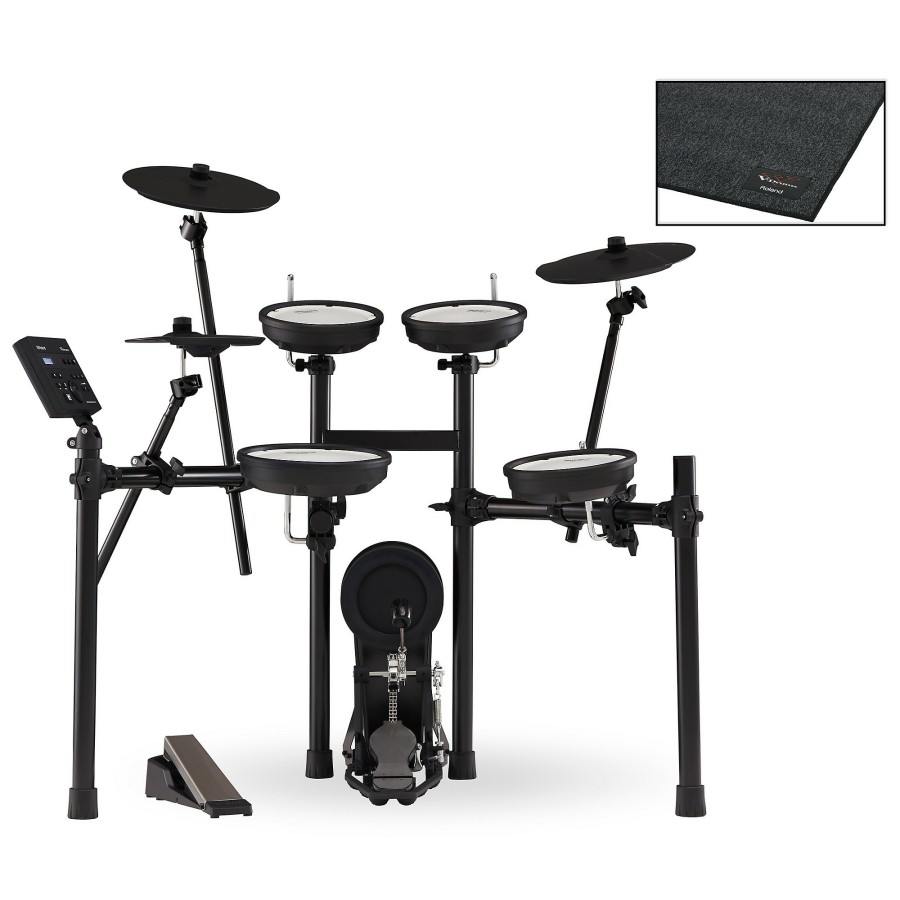 Drums Roland Electronic Drum Sets | Roland Td-07Kv V-Drums Electronic Drum Set With Tdm-10 Drum Mat