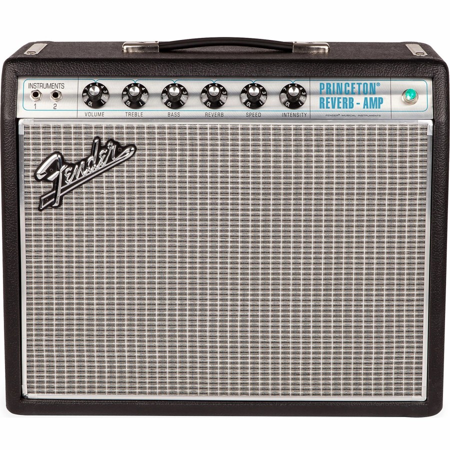 Amps & Effects Fender Combo Amps | Fender '68 Custom Princeton Reverb 12W 1X10 Tube Guitar Combo Amp With Celestion Ten 30 Speaker Black