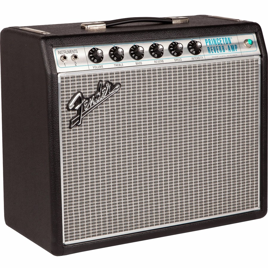 Amps & Effects Fender Combo Amps | Fender '68 Custom Princeton Reverb 12W 1X10 Tube Guitar Combo Amp With Celestion Ten 30 Speaker Black