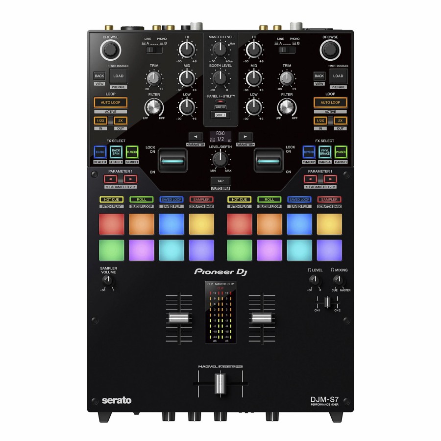 Dj Equipment Pioneer DJ | Pioneer Dj Djm-S7 2-Channel Battle Mixer For Serato Dj & Rekordbox With Performance Pads