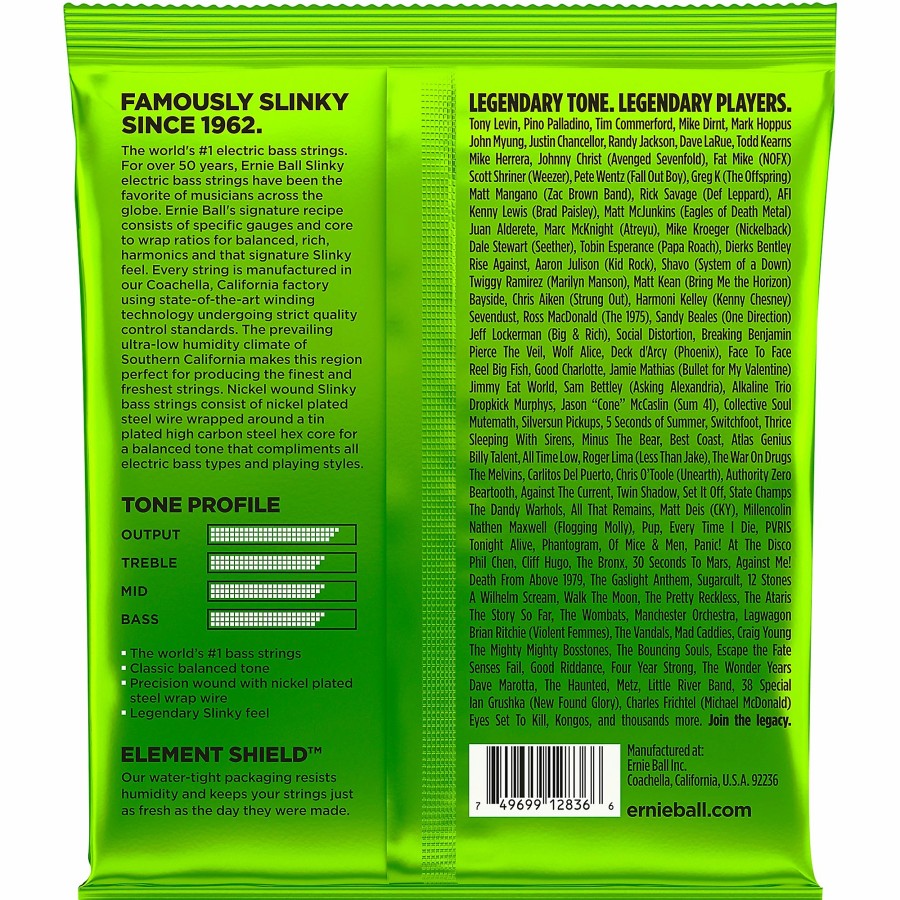 Basses Ernie Ball Bass Guitar Strings | Ernie Ball 2836 Slinky 5-String Bass Strings