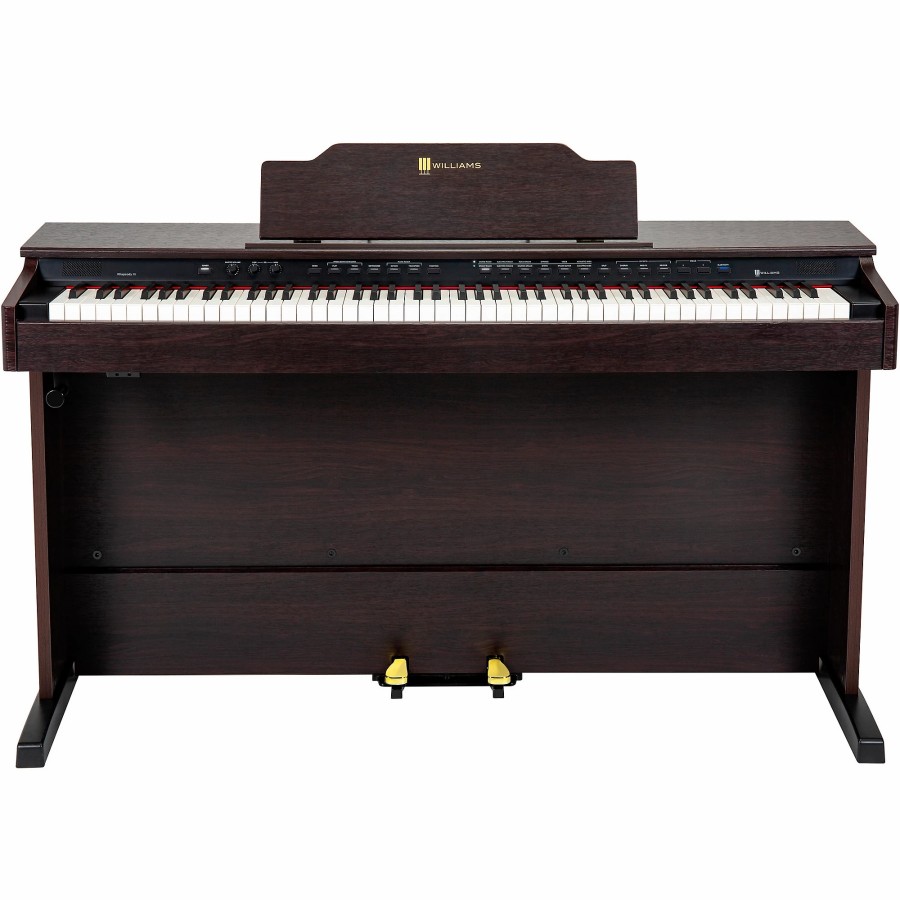 Keyboards & Midi Williams Home Digital Pianos | Williams Rhapsody Iii Digital Piano With Bluetooth Walnut