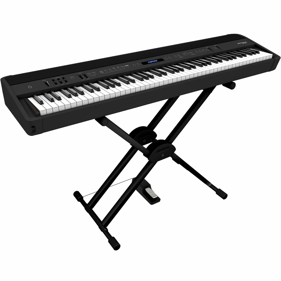 Keyboards & Midi Roland | Roland Fp-90X Digital Piano With Roland Double-Brace X-Stand And Dp-10 Pedal Black