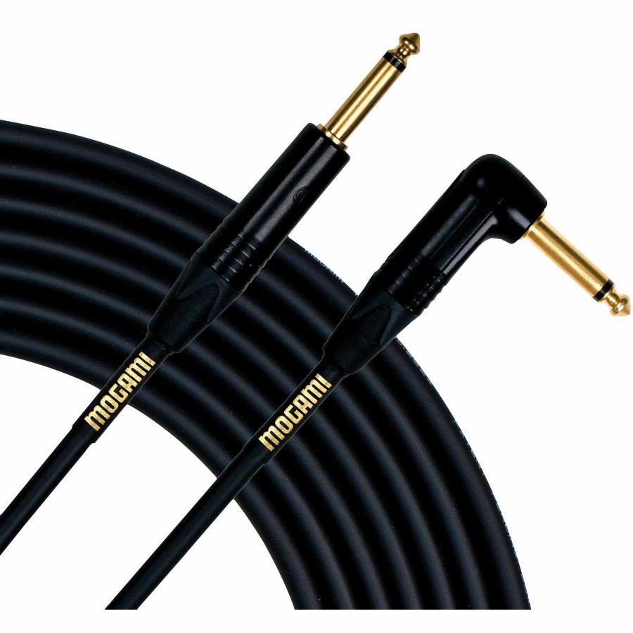 Guitars Mogami Instrument Cables | Mogami Gold Instrument Cable Angled - Straight Cable 6 Ft.