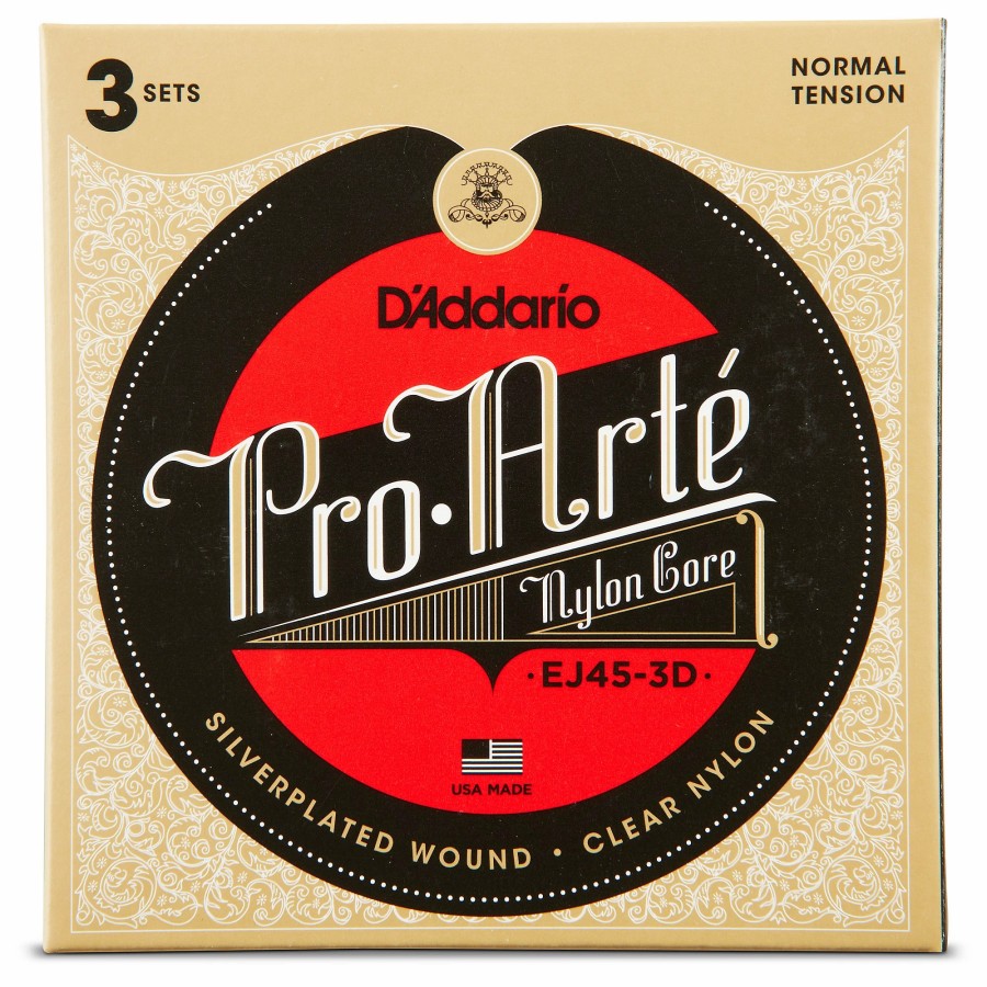 Guitars D'Addario Guitar Strings | D'Addario Ej45 Pro-Arte Classical Guitar Strings 3-Pack