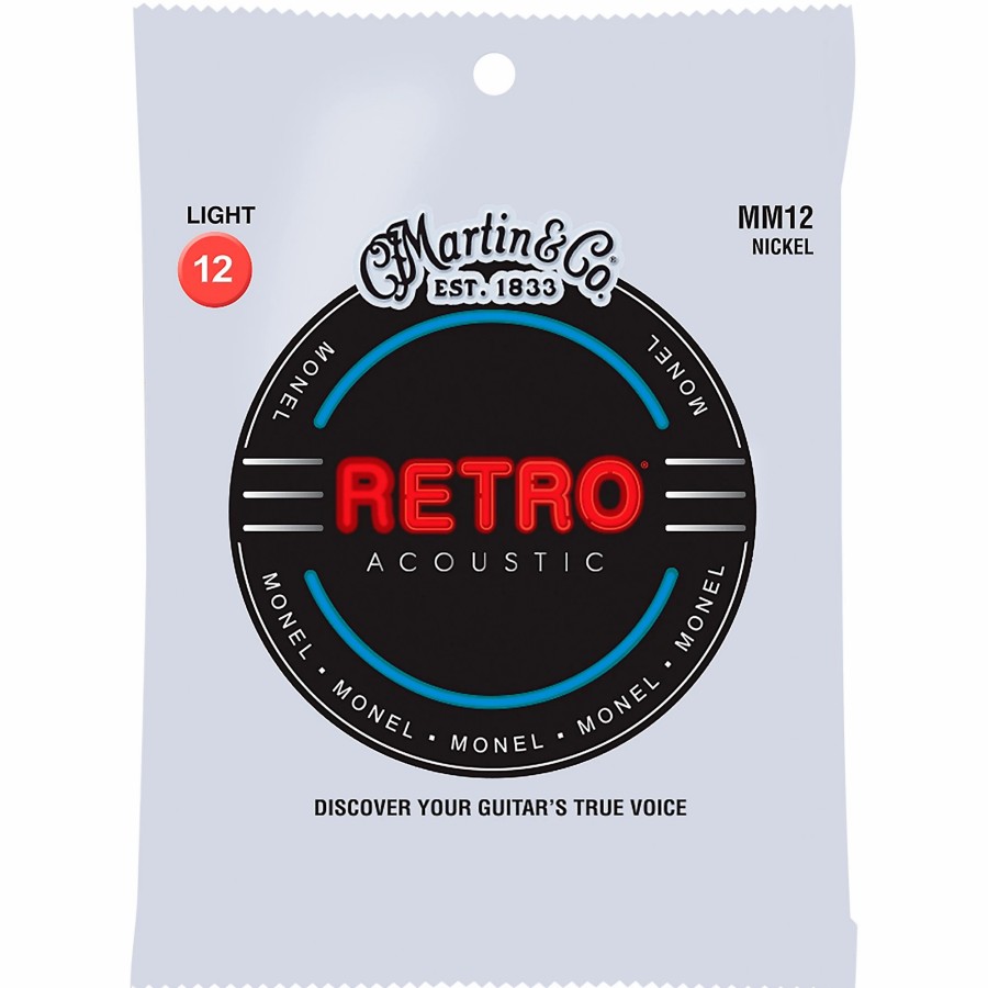 Guitars Martin Guitar Strings | Martin Mm12 Retro Light Acoustic Guitar Strings