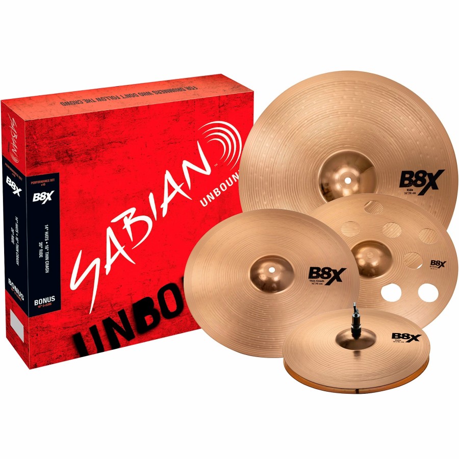 Drums SABIAN Cymbal Packs | Sabian B8X Performance Pack With 16" O-Zone Crash