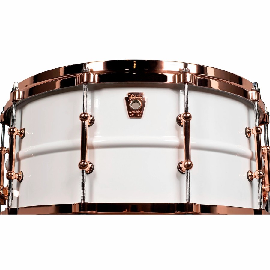 Drums Ludwig Snare Drums | Ludwig Polar-Phonic Brass Snare Drum With Copper Hardware 14 X 6.5 In.