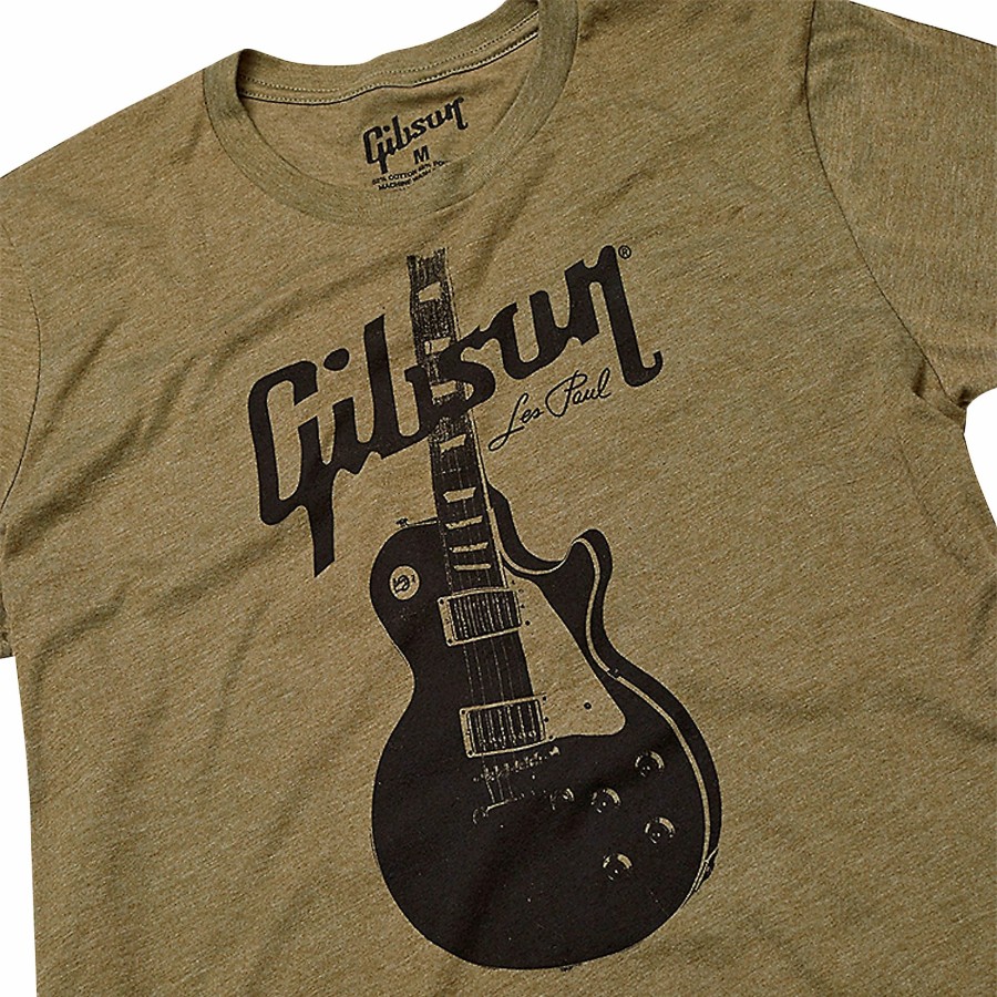 Accessories Gibson | Gibson Les Paul Tee Large Olive Green