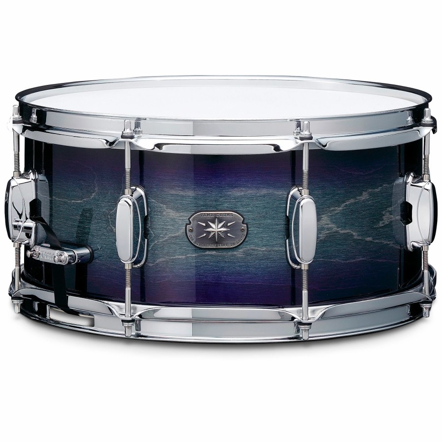 Drums TAMA Snare Drums | Tama Artwood Maple Snare Drum 14 X 6.5 In. Dark Indigo Burst