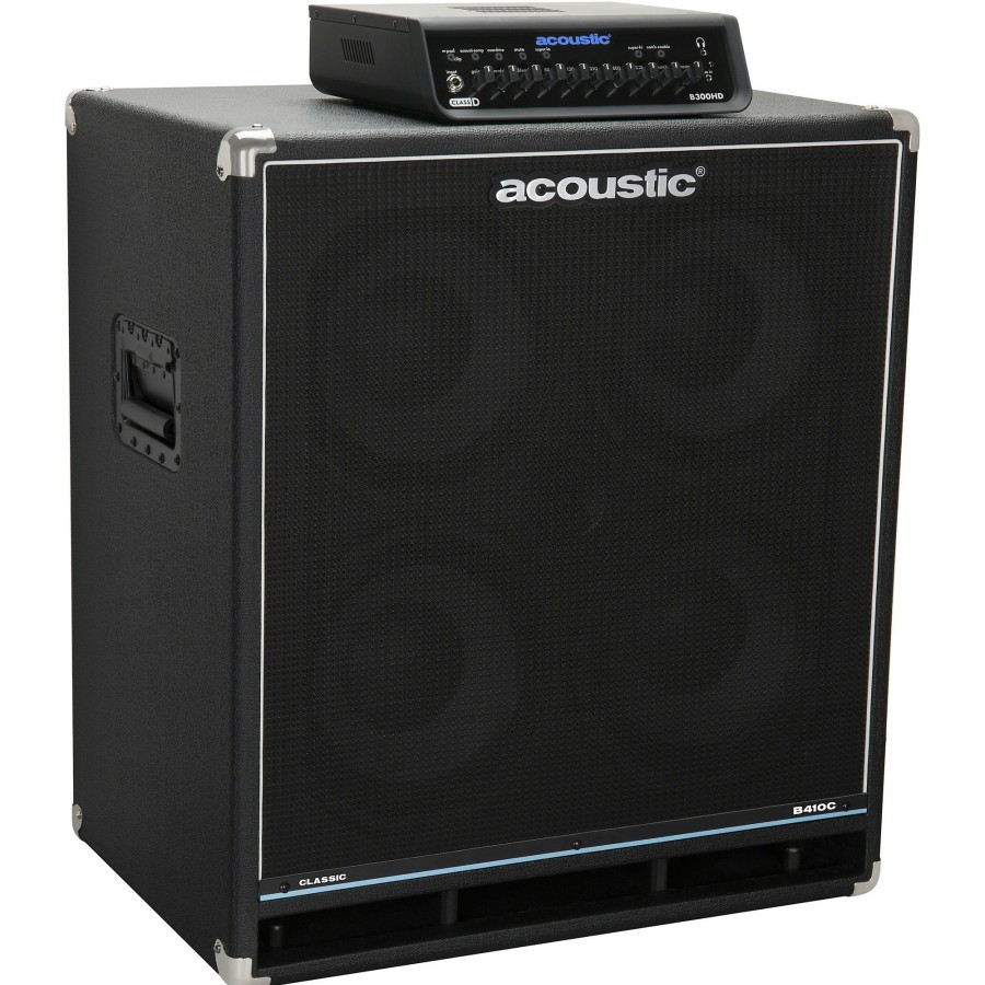 Amps & Effects Acoustic Amp Stacks | Acoustic B300Hd & B410C Bass Stack With 3' Cable