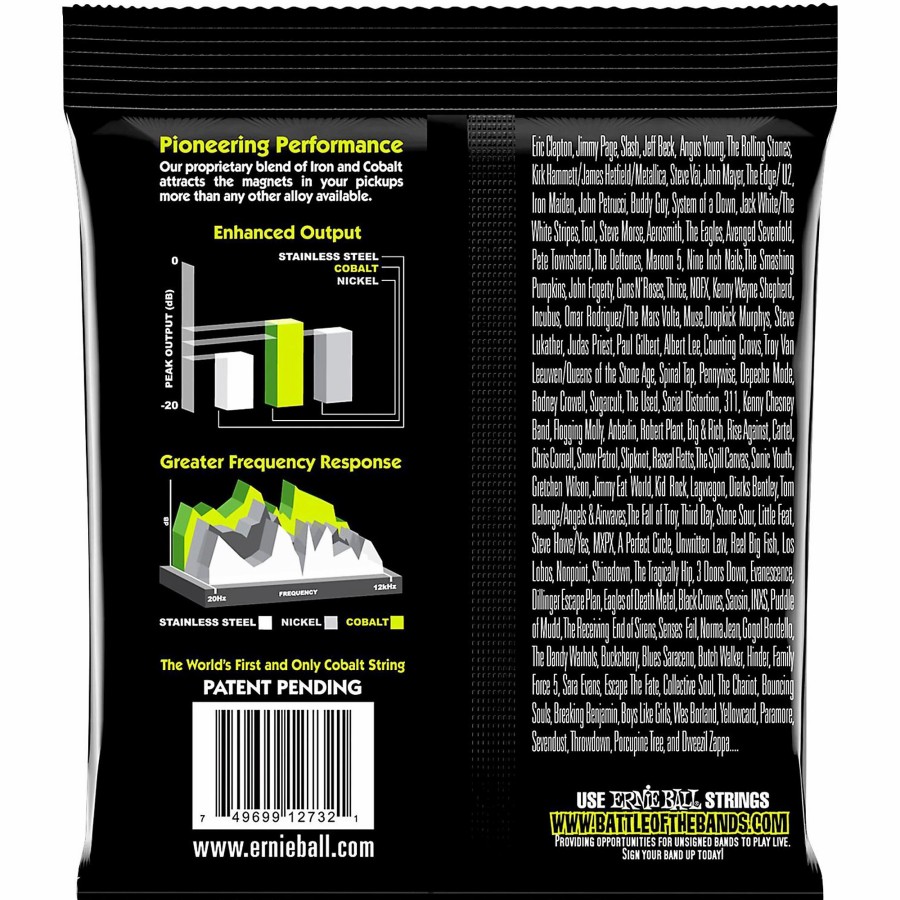 Basses Ernie Ball Bass Guitar Strings | Ernie Ball 2732 Cobalt Regular Slinky Electric Bass Strings