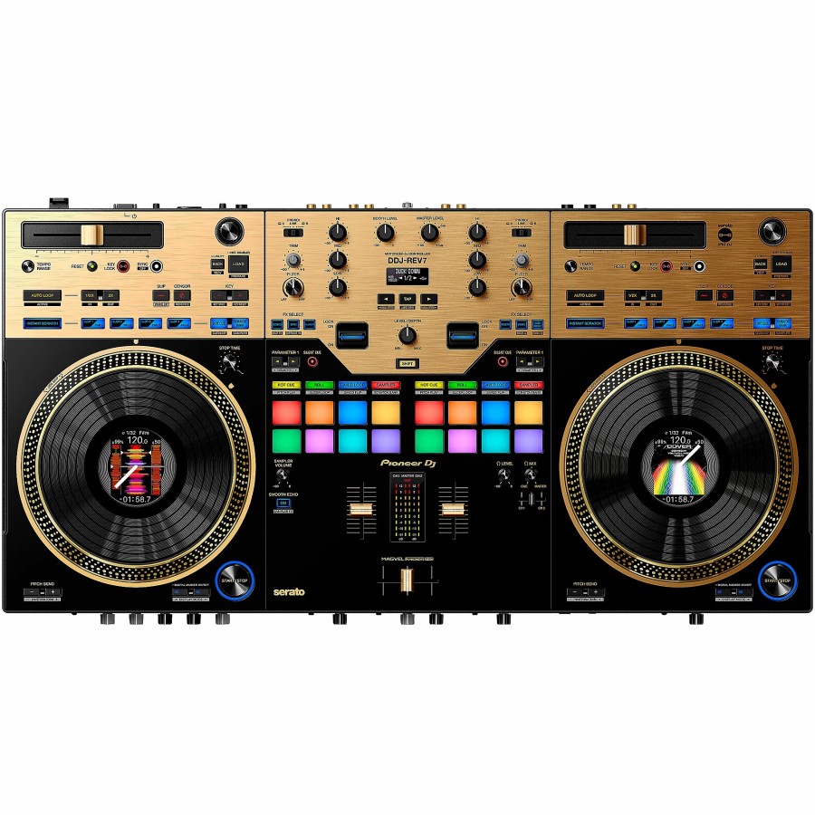 Dj Equipment Pioneer DJ | Pioneer Dj Ddj-Rev7-N Professional Dj Controller For Serato Dj Pro In Limited-Edition Gold