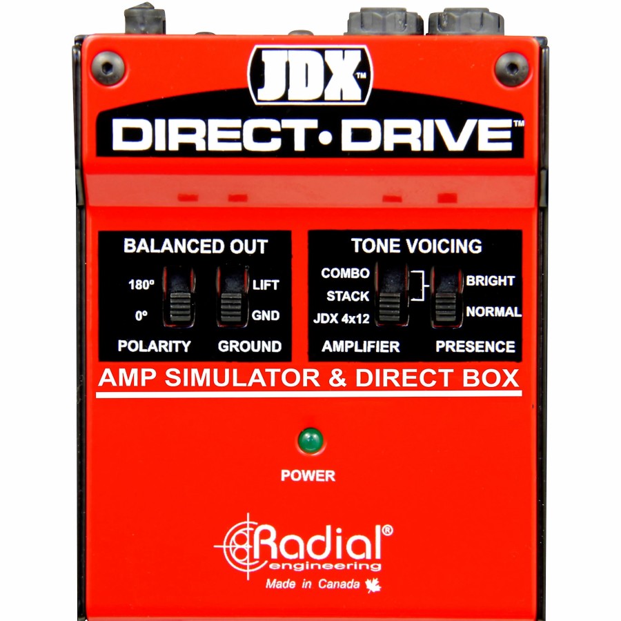 Amps & Effects Radial Engineering Multi-Effects Pedals | Radial Engineering Jdx Direct-Drive Amp Simulator And Di Box Guitar Effects