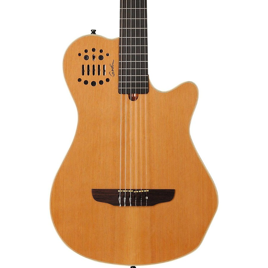 Guitars Godin | Godin Multiac Grand Concert Sa Nylon String Electric Guitar High Gloss Natural