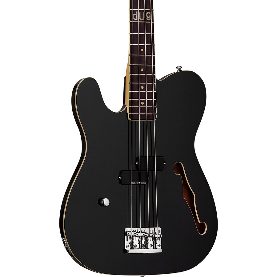 Basses Schecter Guitar Research Left-Handed | Schecter Guitar Research Dug Pinnick Signature Baron-H Left-Handed Electric Bass Black