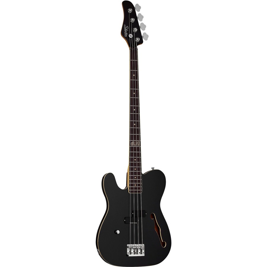 Basses Schecter Guitar Research Left-Handed | Schecter Guitar Research Dug Pinnick Signature Baron-H Left-Handed Electric Bass Black