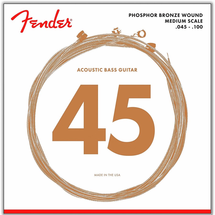 Basses Fender Bass Guitar Strings | Fender 7060 Phospor Bronze Acoustic Bass Strings