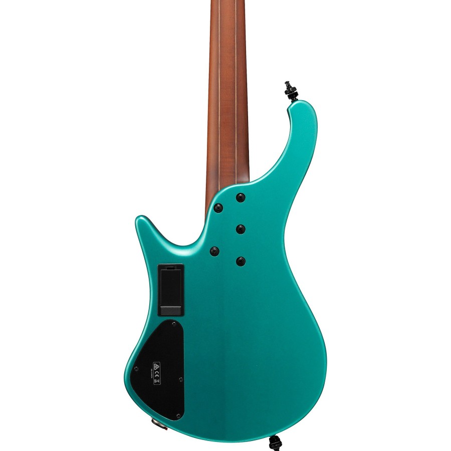 Basses Ibanez 5-String | Ibanez Ehb1005Sms 5-String Multi Short Scale Ergonomic Headless Bass Guitar Emerald Green Metallic Matte