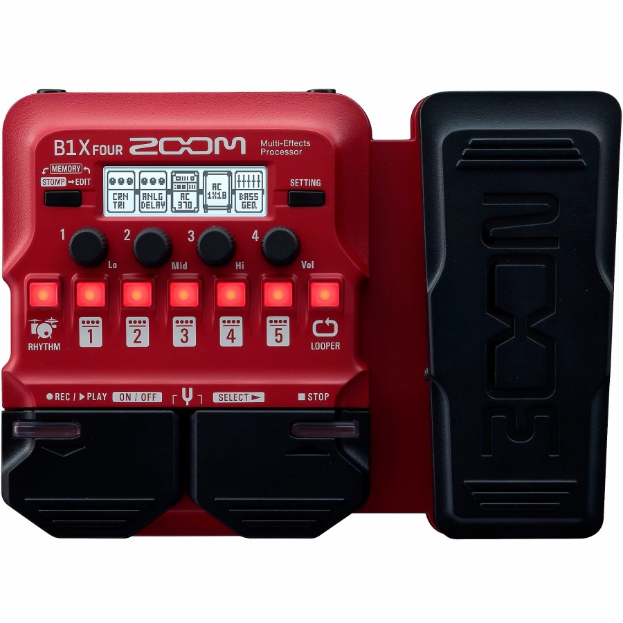 Basses Zoom Bass Effects | Zoom B1X Four Bass Multi-Effects Processor With Expression Pedal