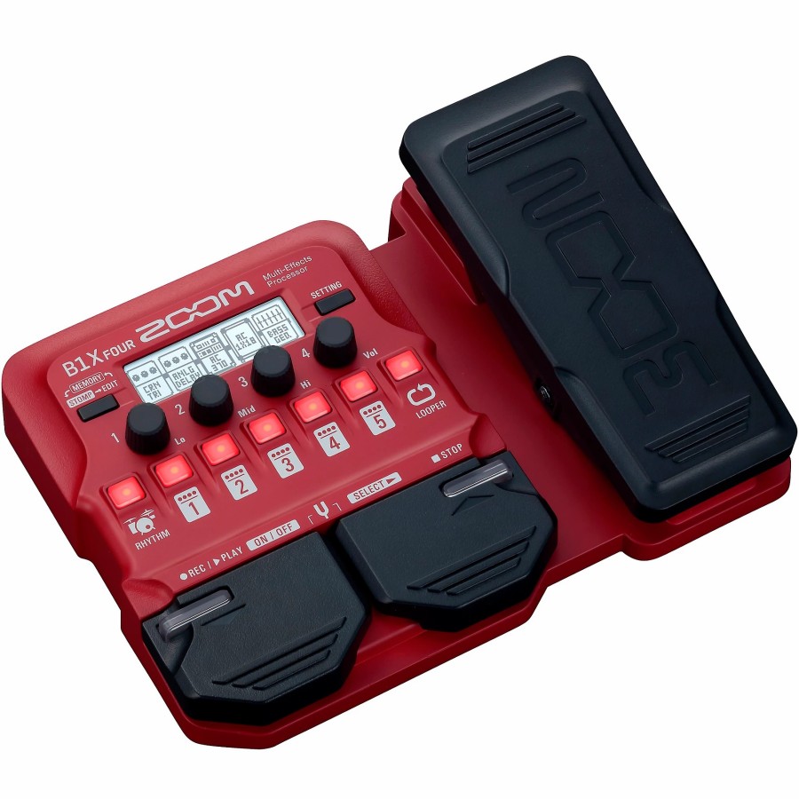 Basses Zoom Bass Effects | Zoom B1X Four Bass Multi-Effects Processor With Expression Pedal